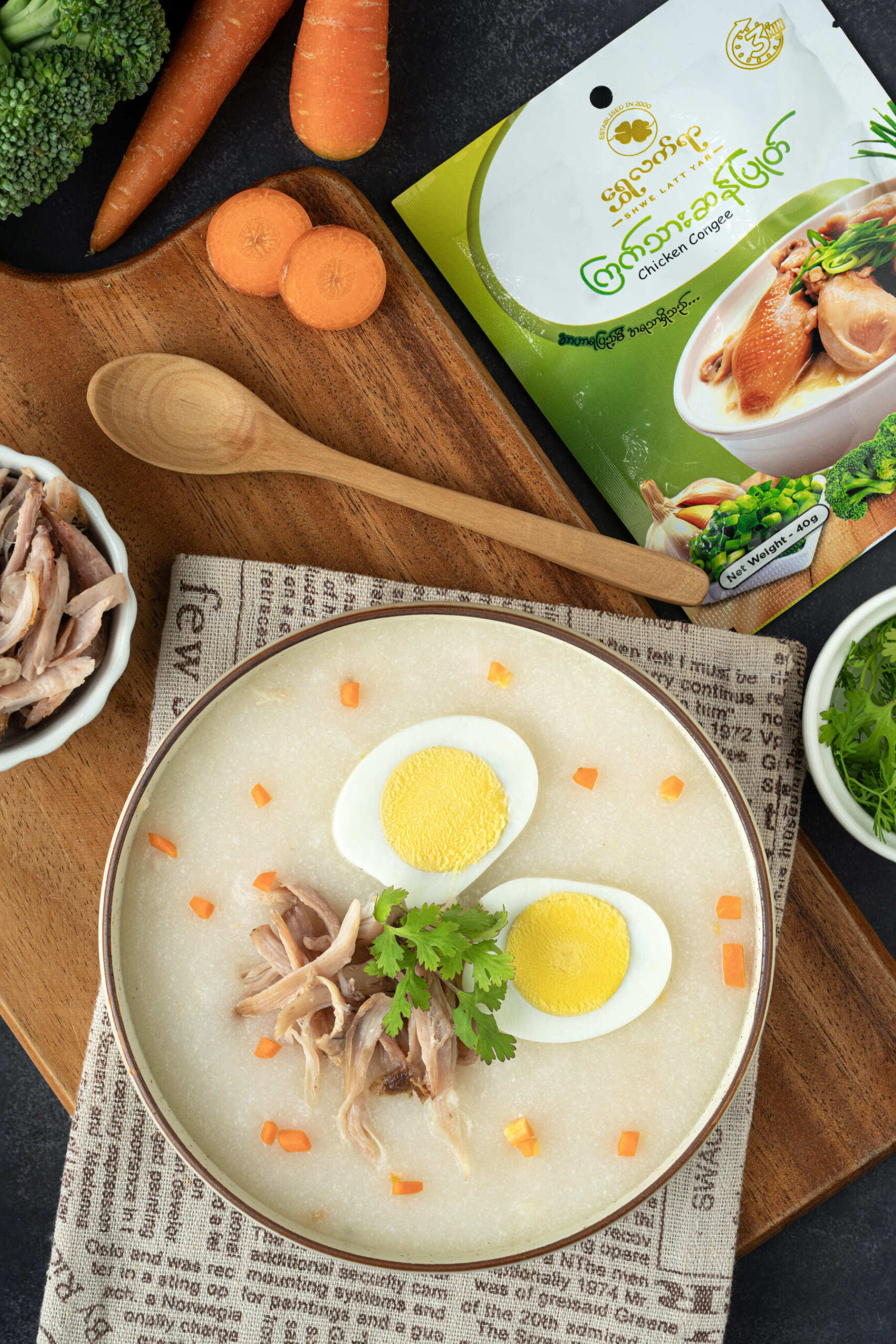 ကြက်သားဆန်ပြုတ် 40g